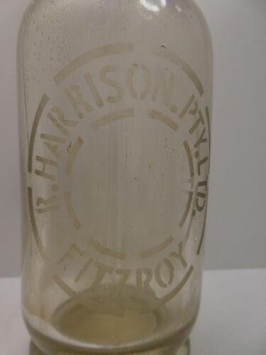 HARRISON FITZROY MELBOURNE SODA SYPHON BOTTLE ART DECO BAR - Picture 2 of 5