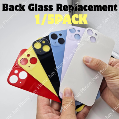 Replacement Rear Back Glass Big Hole For iPhone 15 14 13 12 11 Pro XR XS X 8 Lot