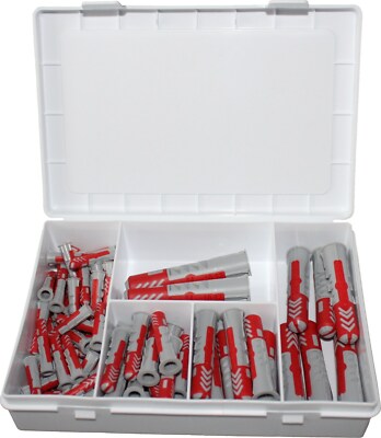 TOP Angebot 83 tlg Fischer Duopower Sortiment 6,8,10,12,14 mm in weißer Ladybox