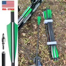 USA 20 Inch Hunting Crossbow Bolts Mix Carbon Arrows 12PCS Archery Crossbow