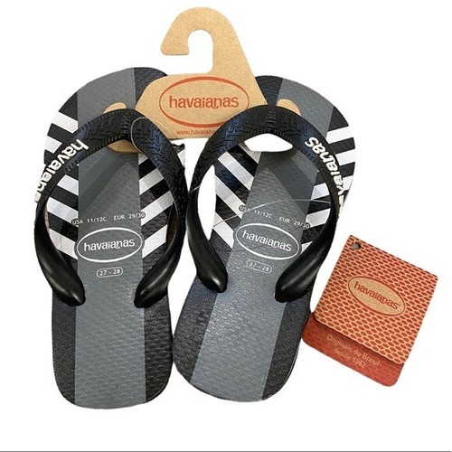 Havaianas Flip Flop Sandals Kids Size 11/12 youth Kids Boys, NWT New Swim Beach - Afbeelding 1 van 7