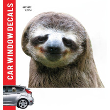 Car Window Decal - 3D - Sloth 
