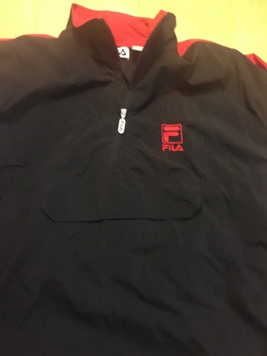 Pullover Fila vintage nylon giacca a vento grande - Foto 4 di 9