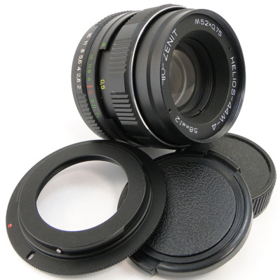  NEW  HELIOS 44m-4 58mm f/2 Lens Canon EOS EF Mount 6D 7D 5D MARK II III IV 44-2