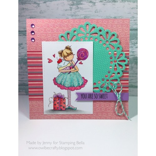TINY TOWNIES-Stamping Bella Cling Mount Rubber Stamp-Stamping Craft-Townie Girls - Picture 172 of 190