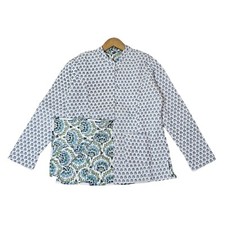 Indian Handmade Kantha Quilt Short Jacket Kimono Women Wear Boho M Size