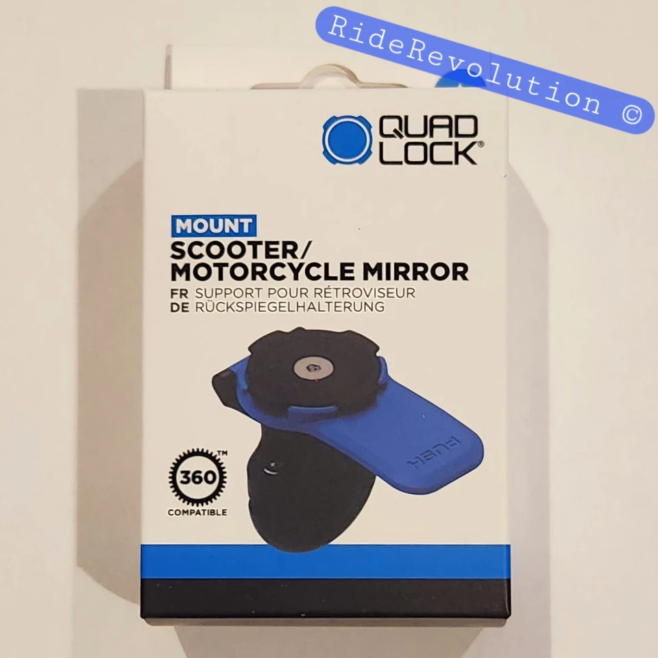 QUAD LOCK Montaje Espejo Scooter/Motocicleta + Amortiguador de Vibración - NUEVO (S+H GRATIS) Foto 2 de 4