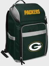 Rawlings NFL 32 Can Backpack Cooler, Green, 32 Cans