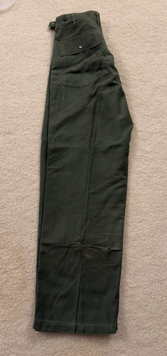 Pantalone uomo vintage USGI Vietnam raso di cotone OG-107 tipo 1 taglia small usato - Foto 9 di 9