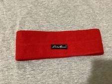 Eddie Bauer 100% Polyester Ear Warmer Headband Made In USA RED