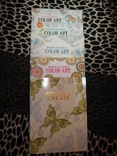 Lot of 5 Color-Art Adult Coloring Books Brand Random Pick 5 Different