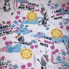 Disney X Small Frozen Summer Olaf Nurse Uniform Scrub Top Rare