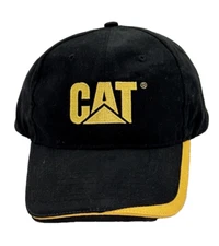 NEW CATEPILLAR INC. Embroidered "CAT" Officially Licensed Black Adj. HAT / CAP