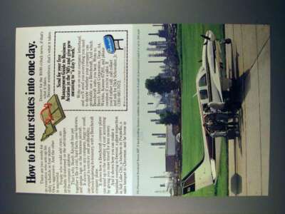 1980 Beechcraft Baron 58P Plane Ad - Fit Four States