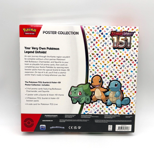 Pokémon TCG Scarlet Violet 151 Poster Collection Box New Factory Sealed Pokemon - Picture 2 of 2