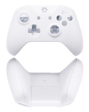 Replacement Console Shells Top and Bottom  White Compatible With Xbox One S