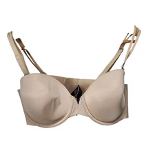 Victorias Secret Beige Multi-Way Bra 36C Underwire Adjustable Straps Tan