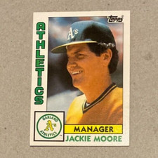 1984 TOPPS / JACKIE MOORE  BASEBALL CARD 81 T