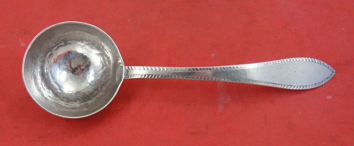JEC and Co Arts and Crafts Sterling Silver Sauce Ladle handwrought 6"