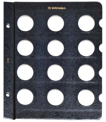 1 álbum en blanco Whitman página 2118 para monedas de 29 mm centavos/medallas grandes de EE. UU. 12 puertos - Imagen 2 de 6
