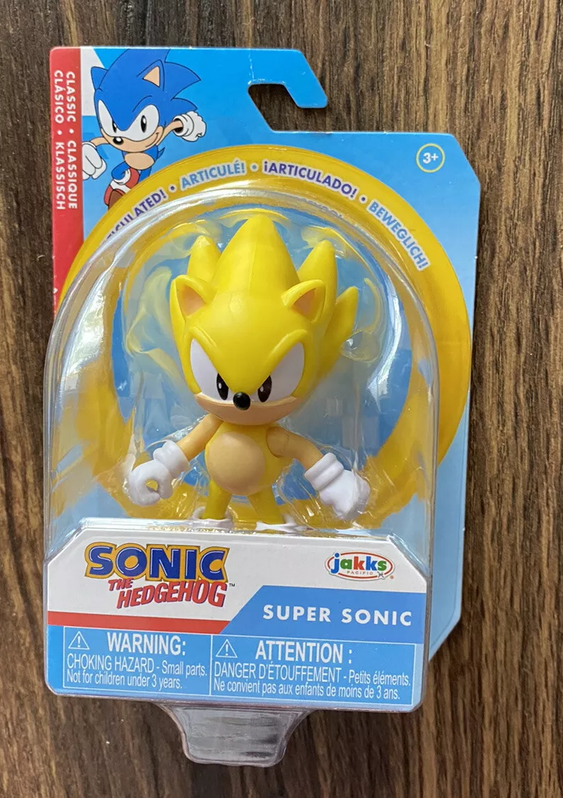 Sonic Through Time Classic & Modern Super Sonic Pack 5 Inch Figures *See  Desc*