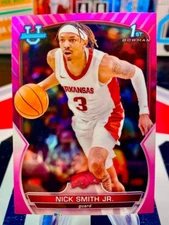 2023 Nick Smith Jr Bowman Chrome University 1st Bowman Pink Refractor #1