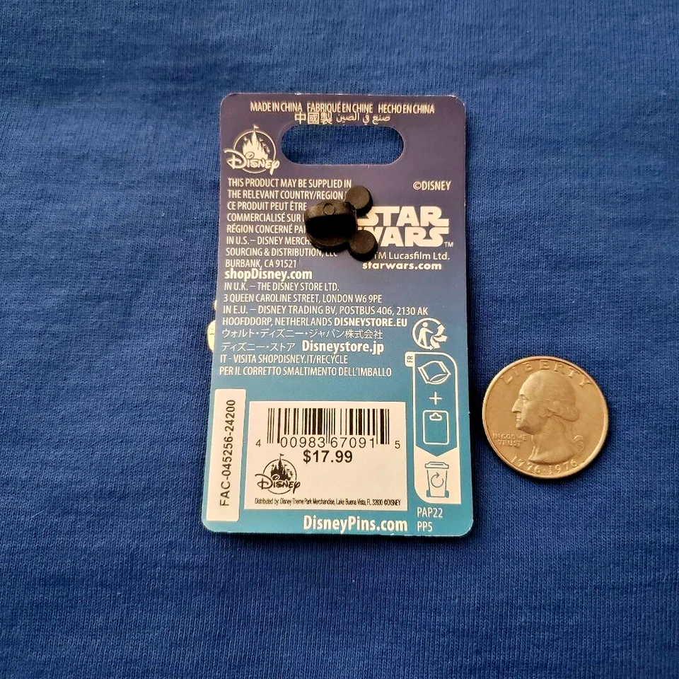 Prendedor mensual de Star Wars de los parques de Disney 7/12 vatios 2024 lanzamiento limitado Foto 2 de 2