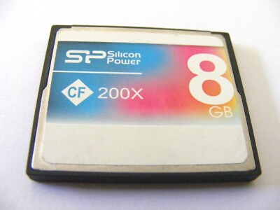 8GB Compact Flash Card 200x ( 8 GB CF Karte ) SILICON POWER gebraucht