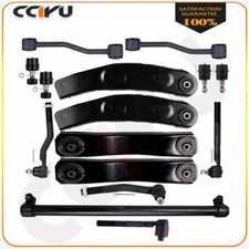 15PCS Front Upper Lower Control Arms Tie Rods For 1999-2004 Jeep Grand Cherokee