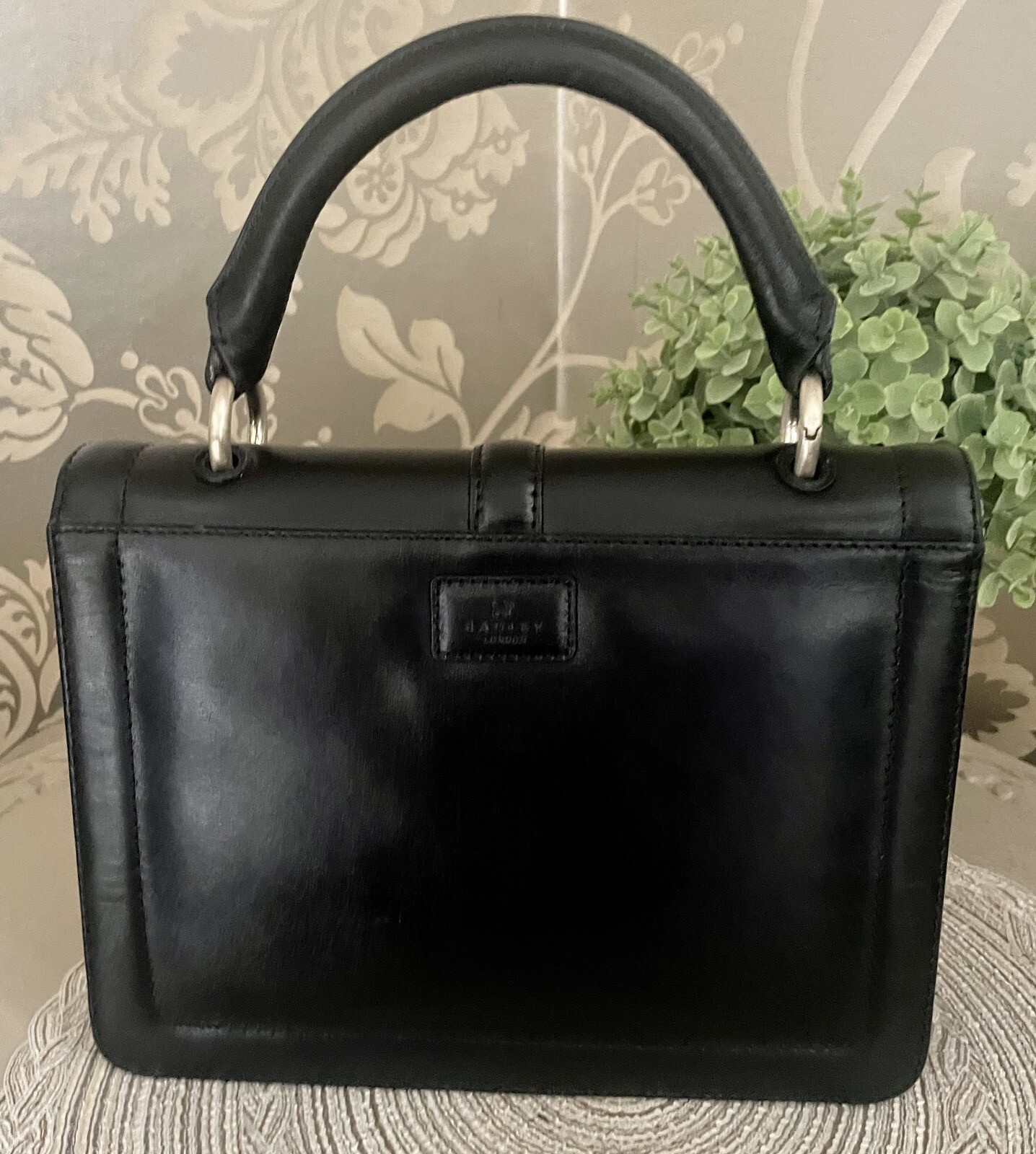⭐️RADLEY Finest Leather Ladies Grab Bag/Purse Set, Black, Excellent