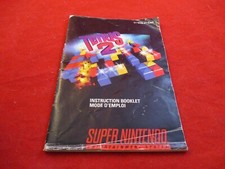 Tetris 2 Super Nintendo SNES French/English CANADA Instruction Manual Booklet J