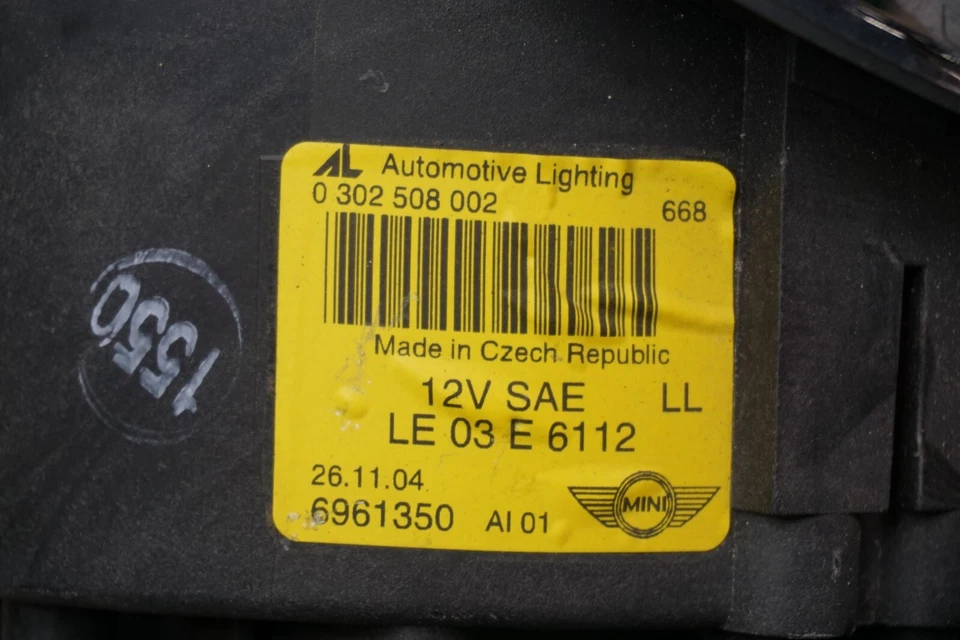 06 07 08 Mini Cooper 2005 luz trasera OEM 0302508002 Foto 3 de 3
