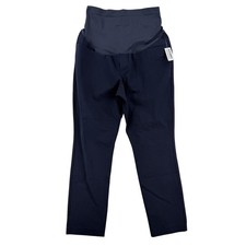 Old Navy Maternity Pixie Dress Pants Womens 14 Blue Full Panel Slim Stretch NWT