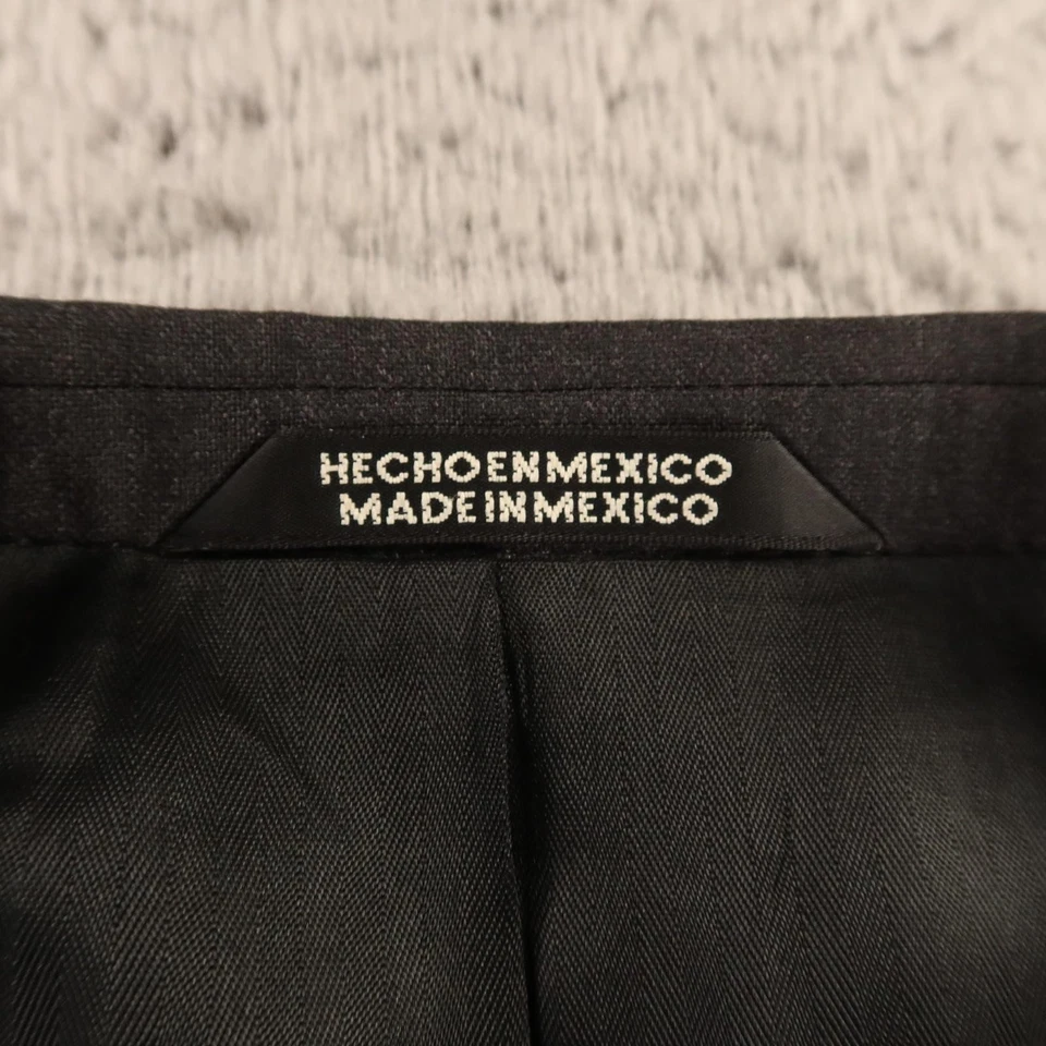 Blazer de Colección Hopsack para Hombres 46L Gris 100% Lana Chaqueta Abrigo Deportivo Clásico Foto 3 de 4