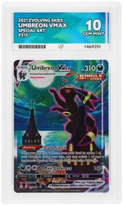2021 Pokemon SWSH Evolving Skies 215/203 Umbreon VMAX ACE 10