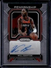 2022-23 Panini Prizm Will Barton Penmanship Auto Autograph #PNM-WBA Wizards