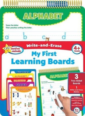 Active Minds Write-And-Erase My First Learning Boards (Hardback)