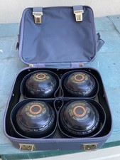 Almark Clubmaster 0 Heavy Lawn Bowls BB 02 x4- drakes pride bag