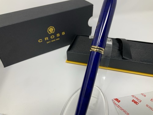 Cross Townsend Marbled Midnight Blue Fountain Pen George Bush Signature And Seal - Picture 4 of 16