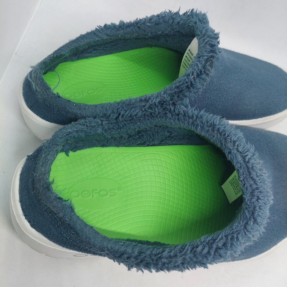OOFOS OOcoozie Mule Shoes Mens 10 Tan Fleece Lined SlipOn Recovery Comfort Cabin Women main image 2