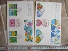 Japan Stamp First Day Cover Greetings Spring 2 Covers Large format 2011