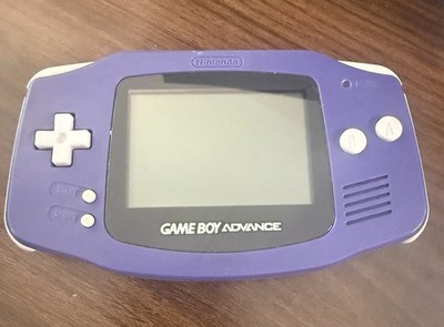 Nintendo Gameboy Advance Indigo Blue Purple Console Only Works Great