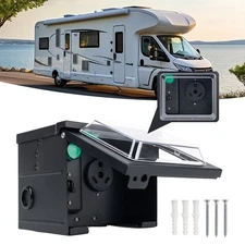 30 Amp RV Hookup Power Outlet Circuit Breaker Receptacle Box Rainproof Enclosure