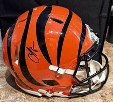 CHAD JOHNSON OCHOCINCO SIGNED BENGALS FULL SIZE SPEED REPLICA HELMET BECKETT WIT