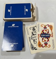 United Airlines Deck Of Playing Cards- Vintage- 52 Plus 2 Jokers, Original Box