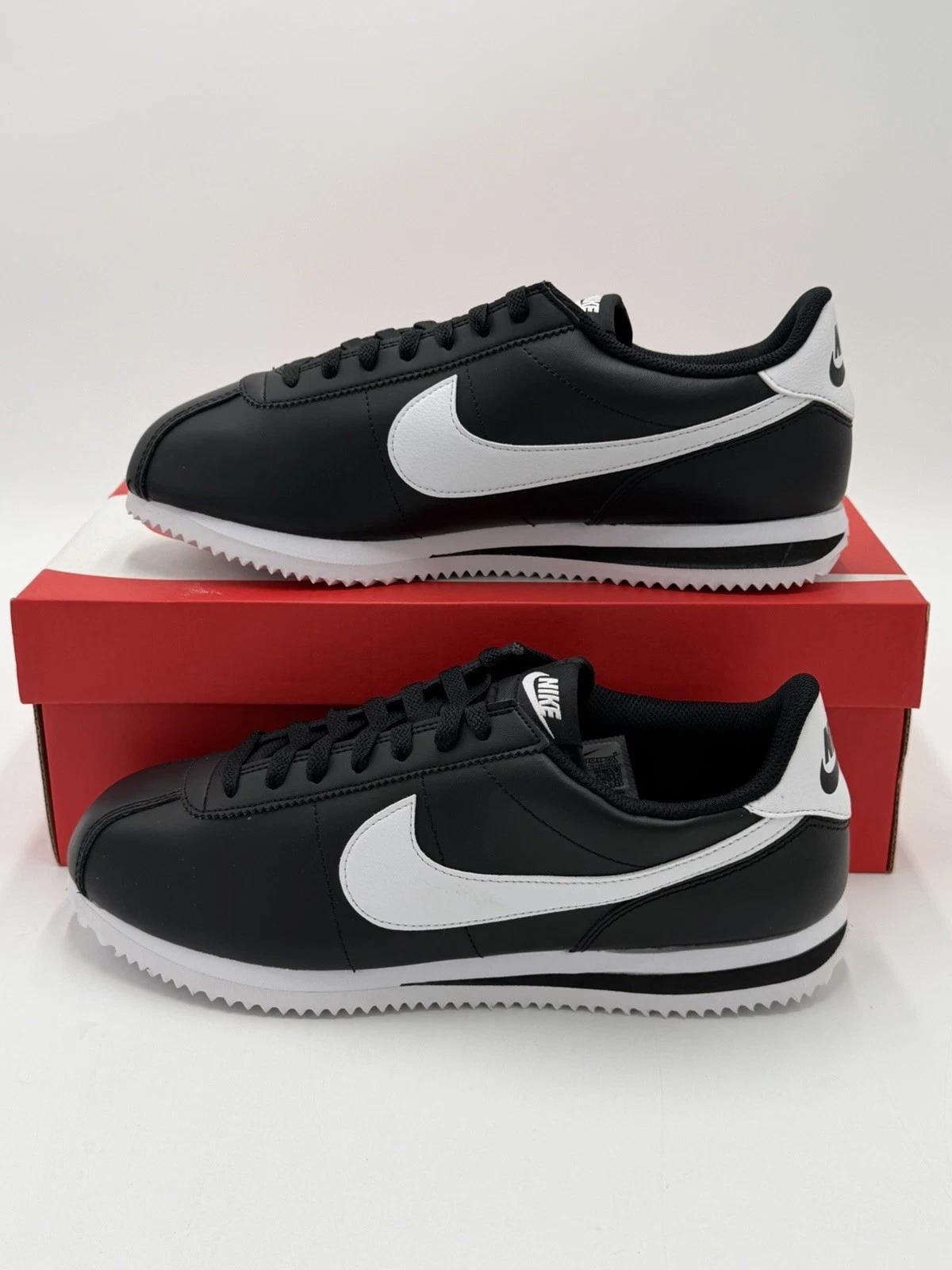 Nike Cortez Classic Leather OG Black White DM4044-001 Men's Size 11 NWB No Lid