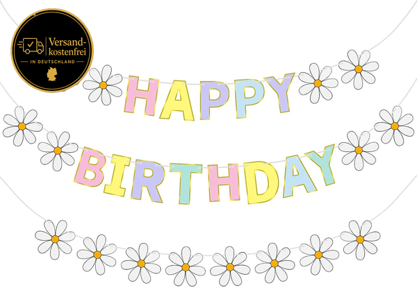 Happy Birthday Girlande, Girlande Geburtstag Kinder Happy Birthday Banner Deko G-image