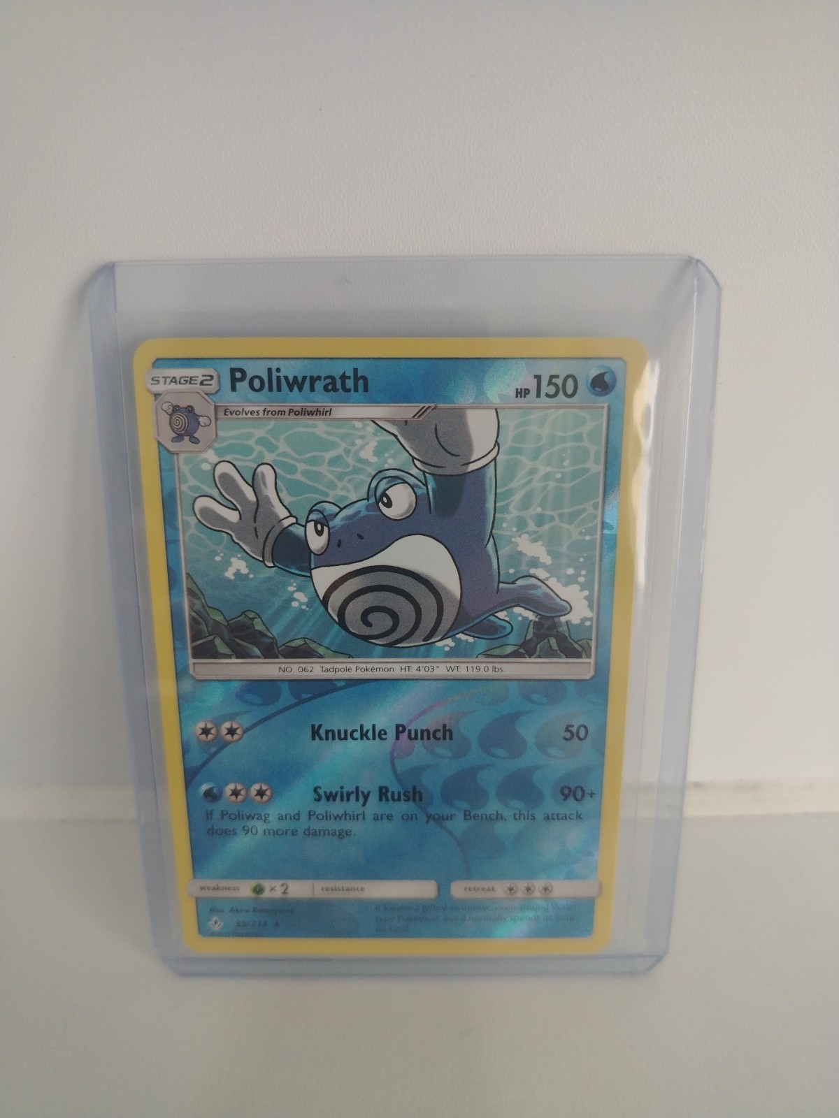 Pokémon TCG Poliwrath Unbroken Bonds 39/214 Reverse Holo Rare