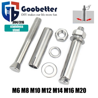 #ad Through Bolt Wall Anchor Fixing A2 A4 Stainless Fastener Rawl Brick Concrete $71.99