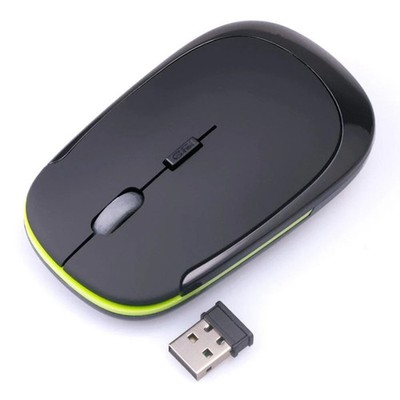 Tragbare kabellose Maus Slim 2,4ghz für Laptop PC 1600dpi 10m Bewegungsfrei